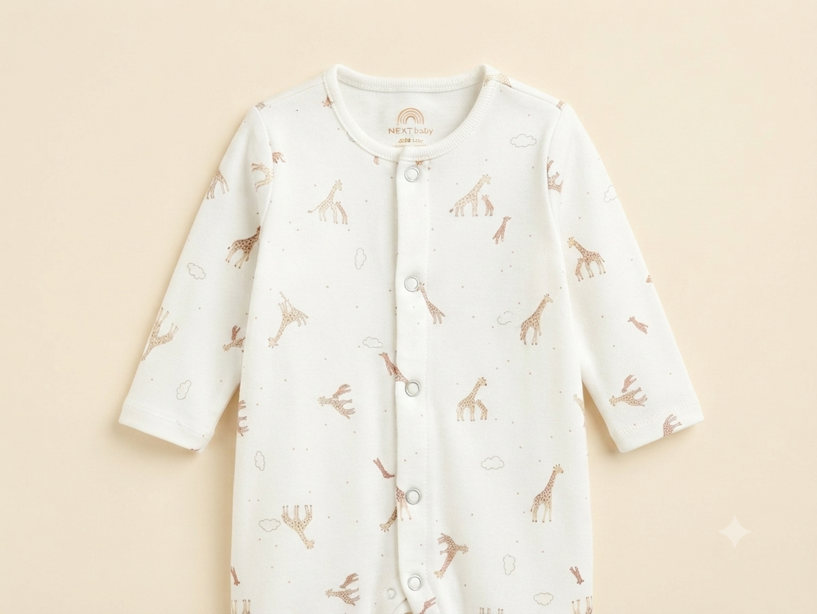 Baby Cotton Full Sleeve Sleepsuit - Image 2