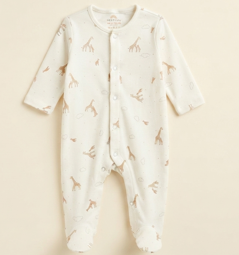 Baby Cotton Full Sleeve Sleepsuit - Image 3